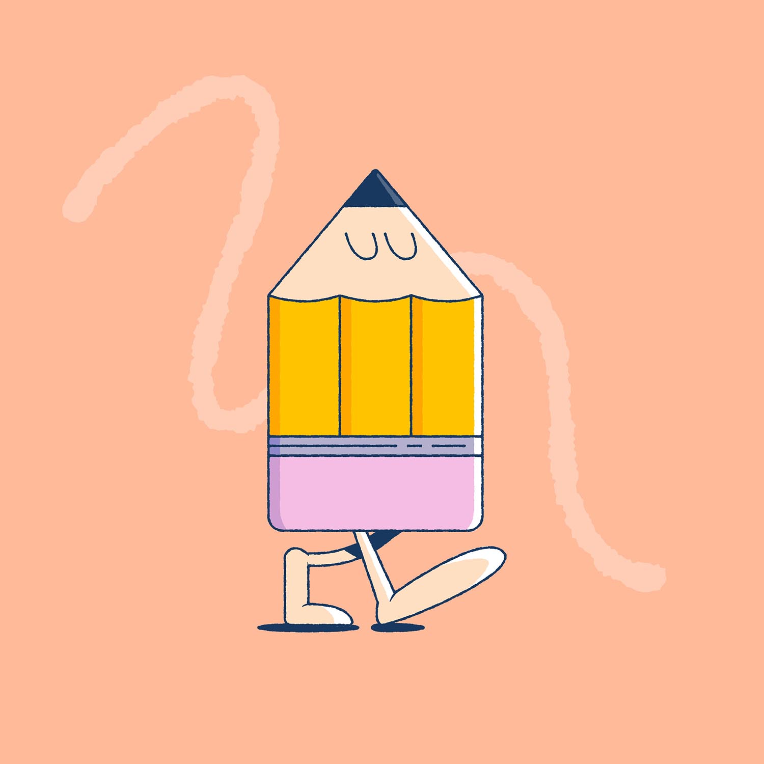 Pencil mascot by Dan Bailey